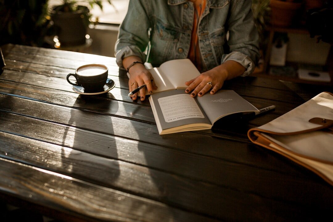 woman writing in journal