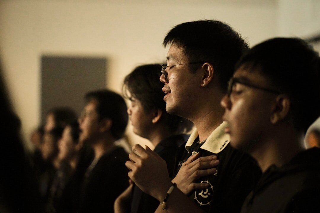 group listening attentively